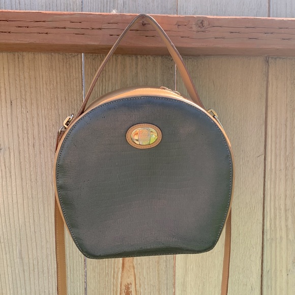 Mark Cross crossbody vintage tan gray - Picture 4 of 16